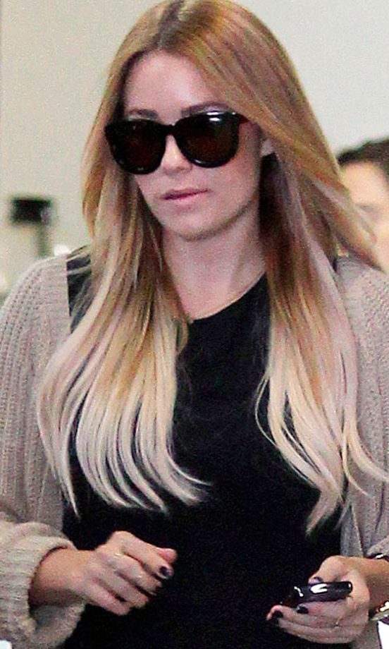 Lauren Conrad Flaunted A New Dip Dye Hairstyle In LA, 2012