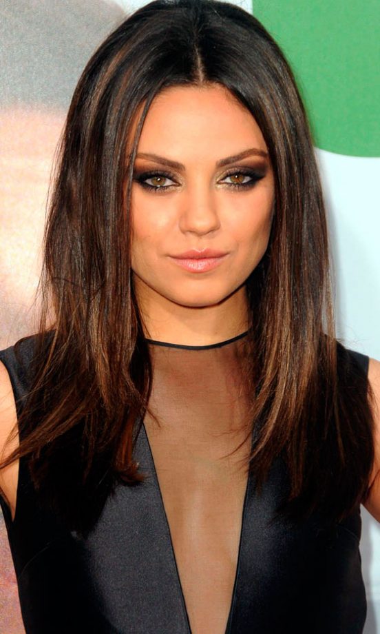 Mila Kunis' Poker Straight Hairstyle At The Ted Film Premiere, 2012