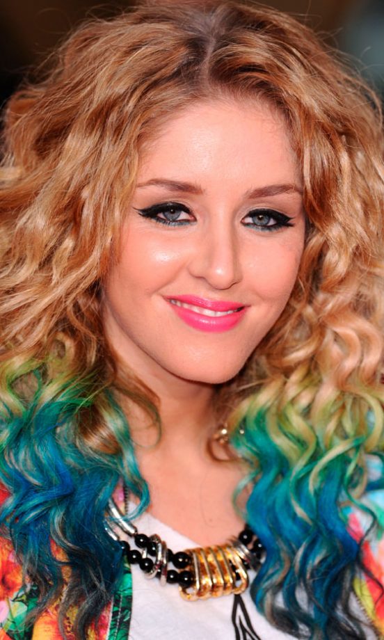 Esmee Denters Experimented With Bright Blue Dip Dye Hair, 2012