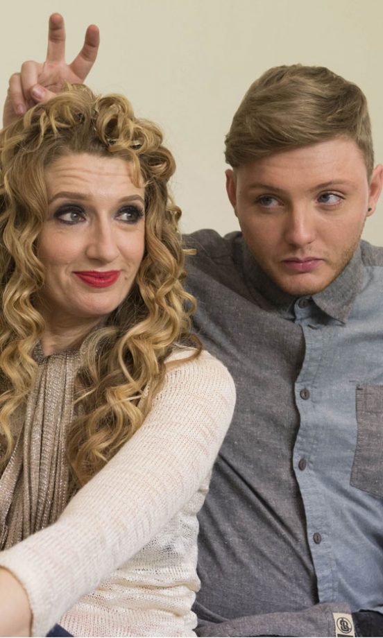 Melanie Masson And James Arthur Backstage At The X Factor, 2012