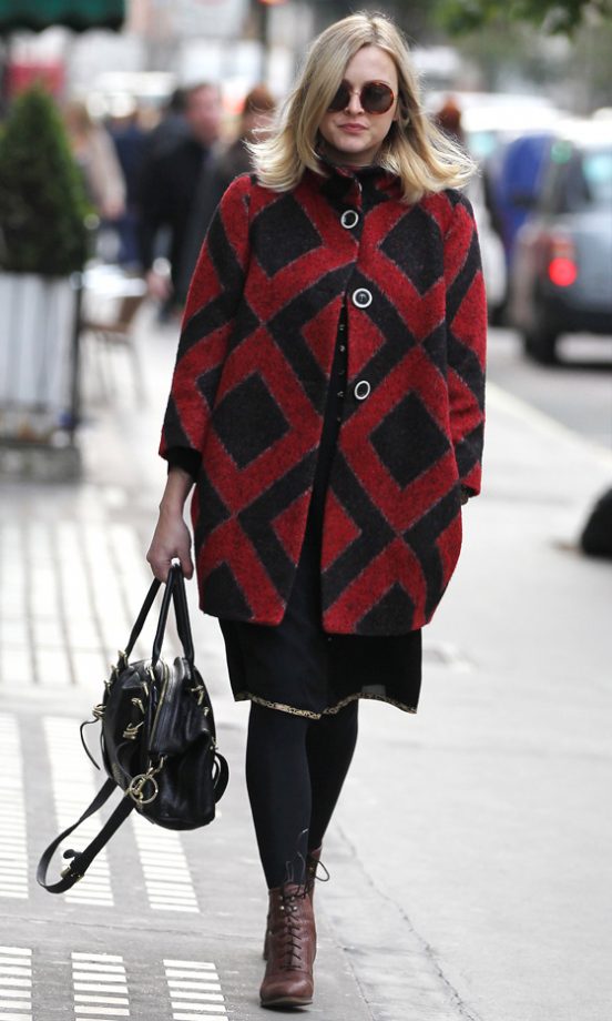 Fearne Cotton Wows In This Aztec Inspired Winter Coat, 2012