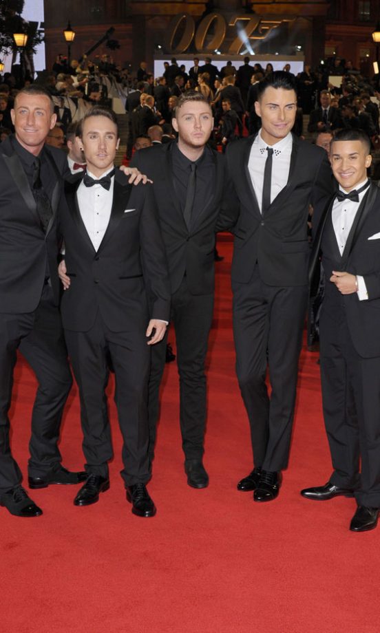 X Factor Contestants At The Film Premiere Of Skyfall, 2012