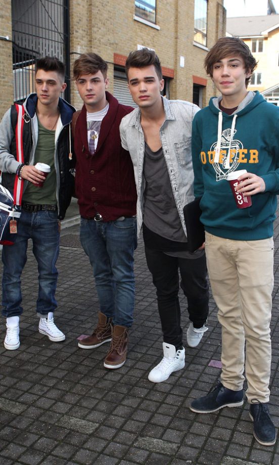 Union J Outside The X Factor Studios, 2012