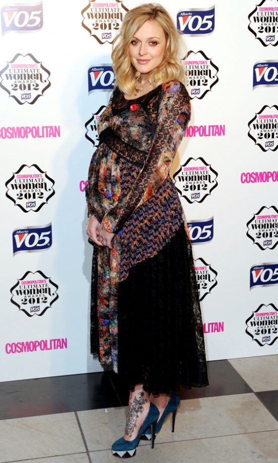 Fearne Cotton Pregnant And Radiant In A Floaty Dress At The Women Of The Year Awards, 2012