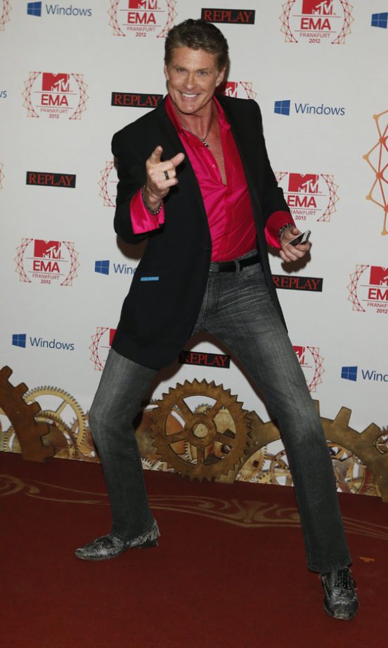 David Hasselhoff At The MTV EMAs, 2012