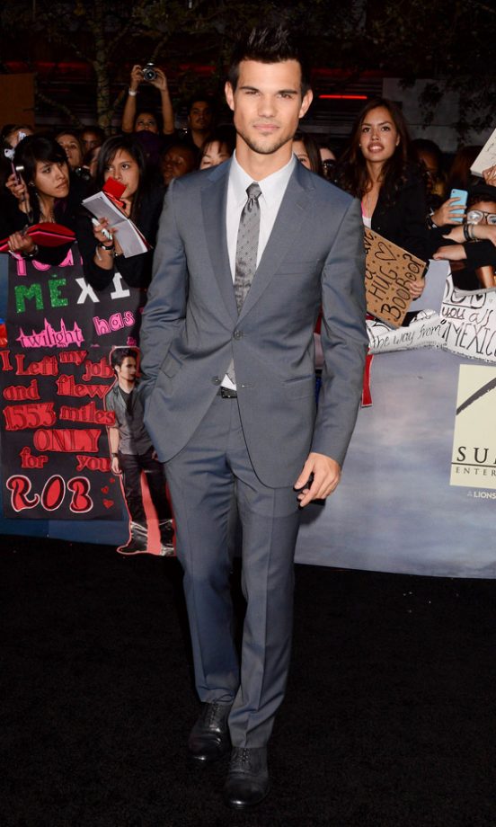 Taylor Lautner At The LA Premiere Of The Twilight Saga: Breaking Dawn Part 2, 2012