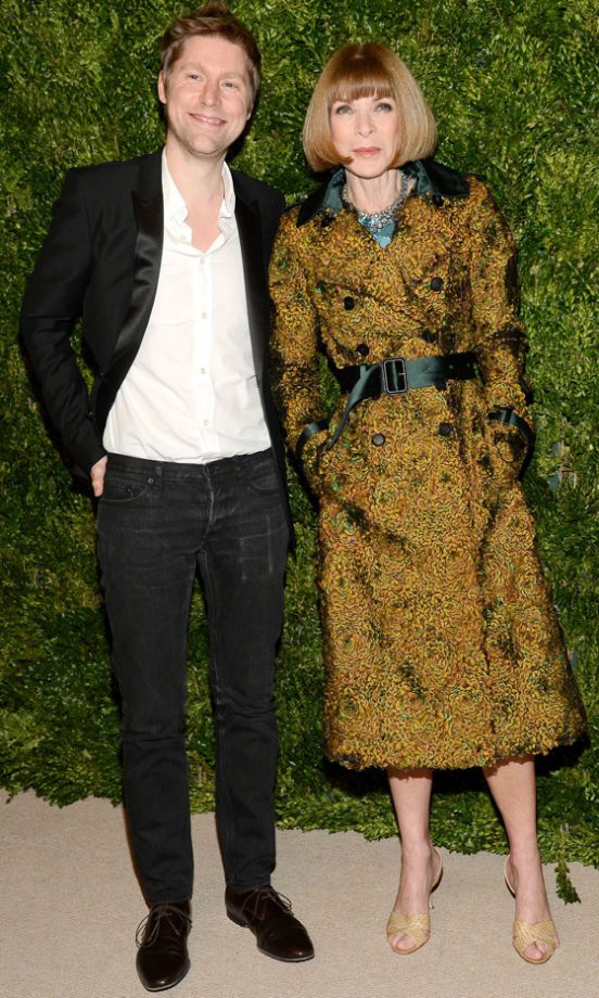 Anna Wintour And Christopher Bailey At The CFDA Fashion Fund Awards, 2012