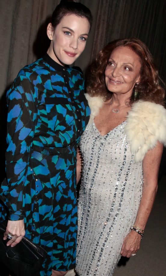Liv Tyler And Diane Von Furstenberg At The CFDA Fashion Fund Awards, 2012