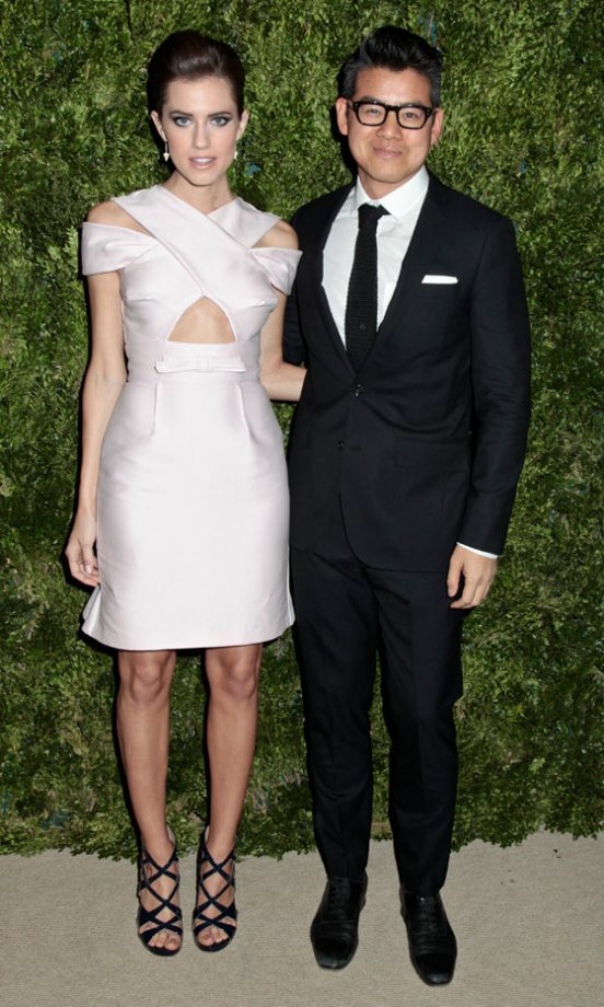 Allison Williams And Designer Peter Som At The CFDA Fashion Fund Awards, 2012