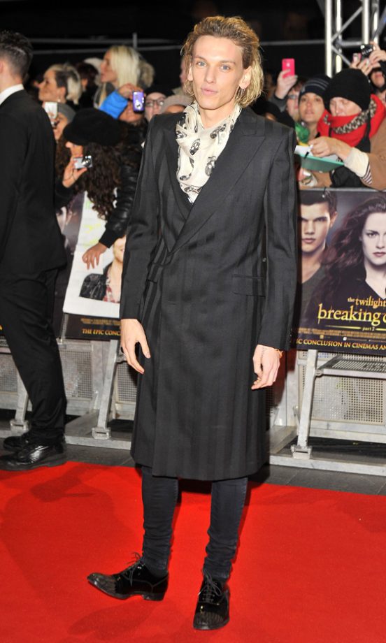 Jamie Campbell Bower At The London Premiere Of Twilight Breaking Dawn Part 2, 2012