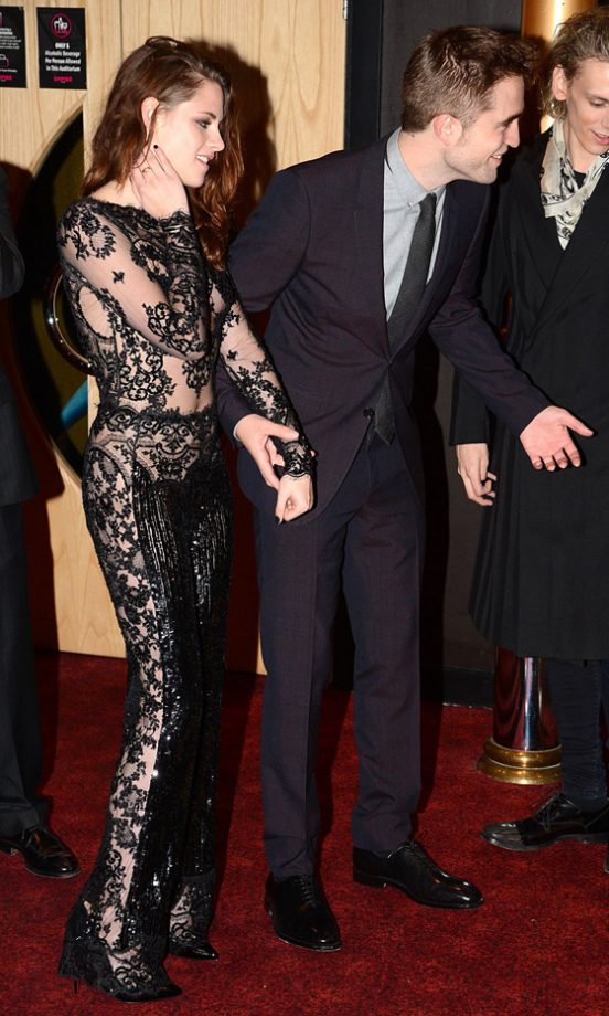 Kristen Stewart And Robert Pattinson At The London Premiere Of Twilight Breaking Dawn Part 2, 2012