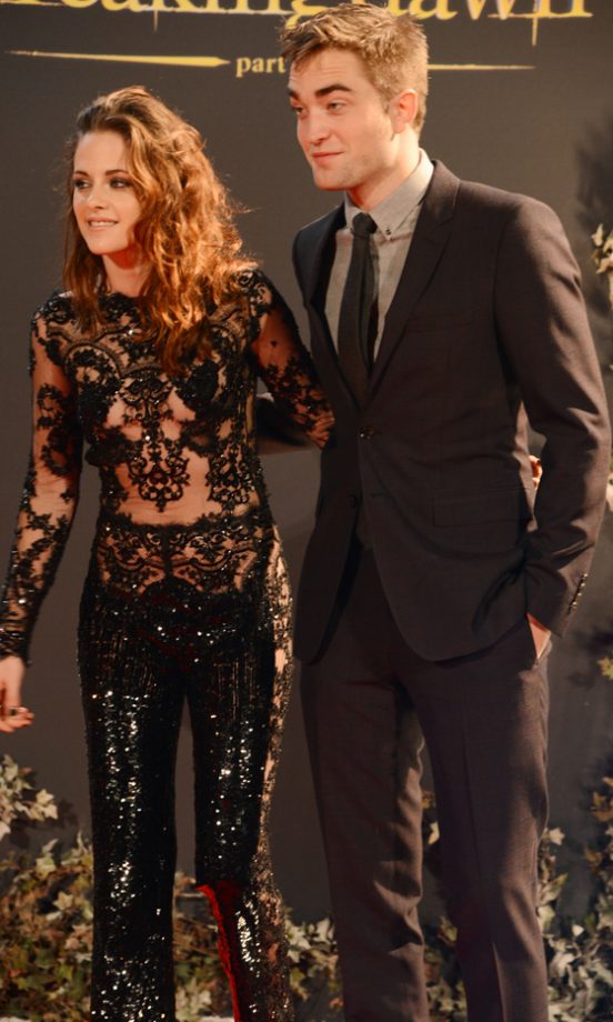 Kristen Stewart And Robert Pattinson At The London Premiere Of Twilight Breaking Dawn Part 2, 2012
