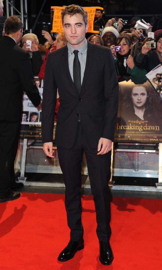 Robert Pattinson At The London Premiere Of Twilight Breaking Dawn Part 2, 2012