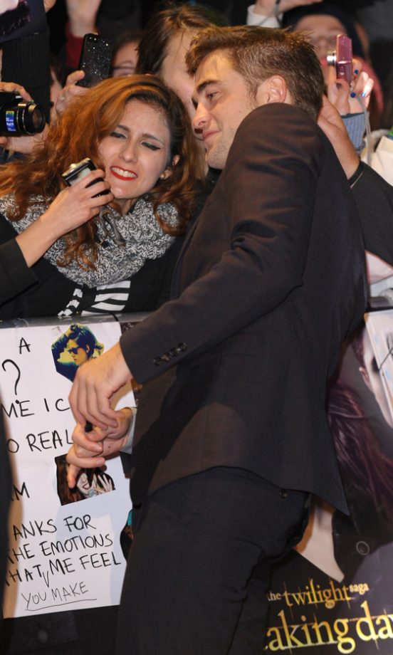 Robert Pattinson At The London Premiere Of Twilight Breaking Dawn Part 2, 2012