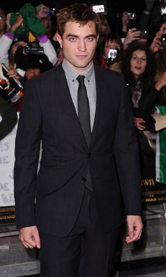 Robert Pattinson At The London Premiere Of Twilight Breaking Dawn Part 2, 2012