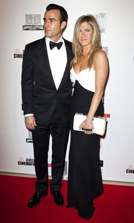 Justin Theroux And Jennifer Aniston At The American Cinematheque Awards, 2012