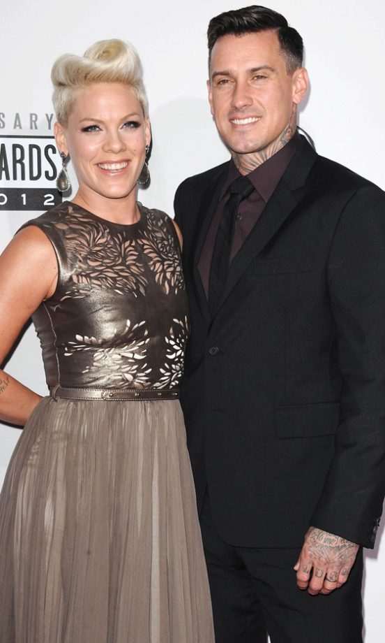 Pink And Carey Hart At The American Music Awards, 2012