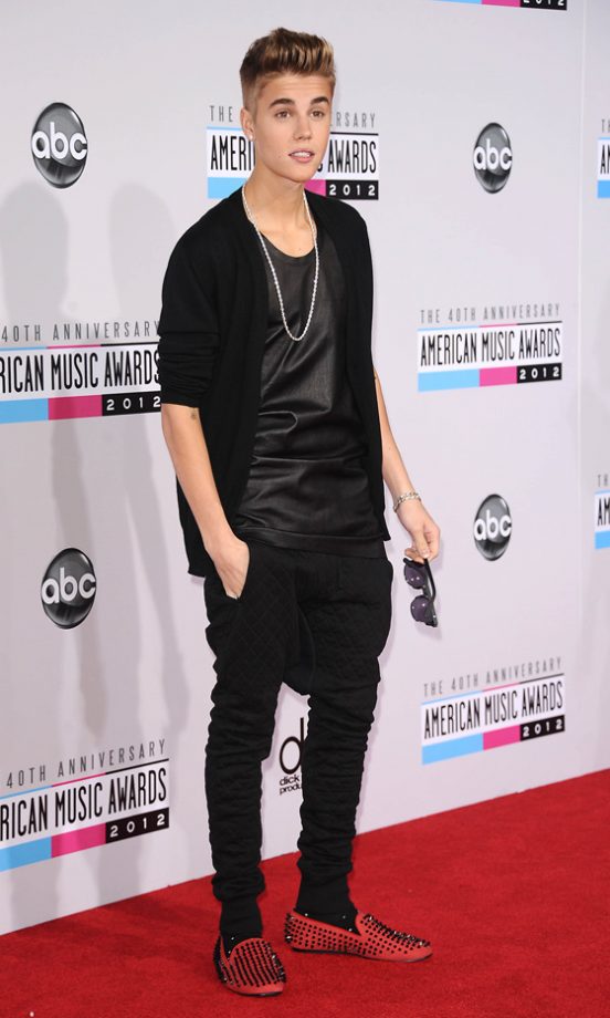 Justin Bieber At The American Music Awards, 2012