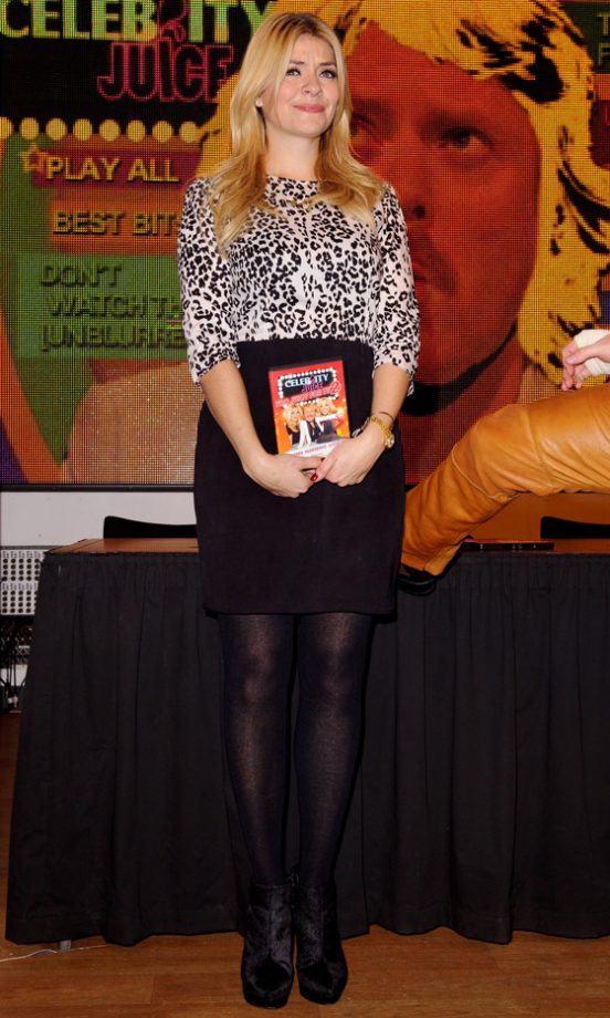 Holly Willoughby At The Celebrity Juice DVD Signing In Oxford Street, 2012