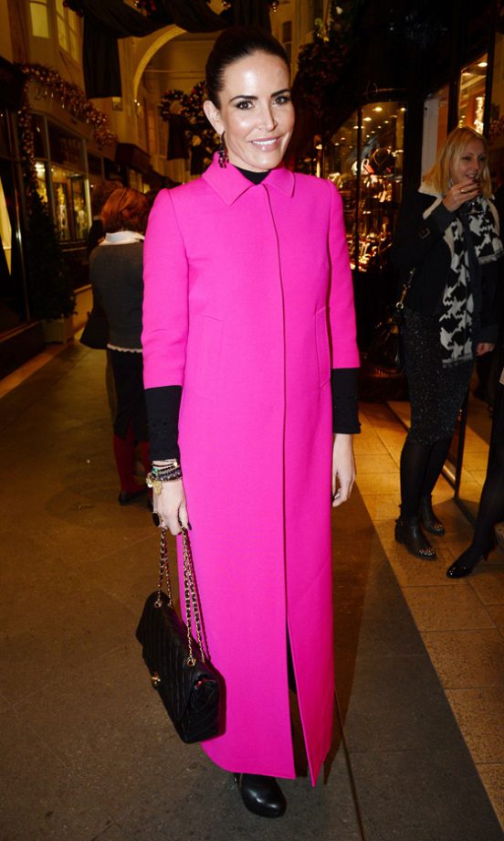 Sophie Anderton At The Burlington Arcade Christmas Lights Switch-On, 2012