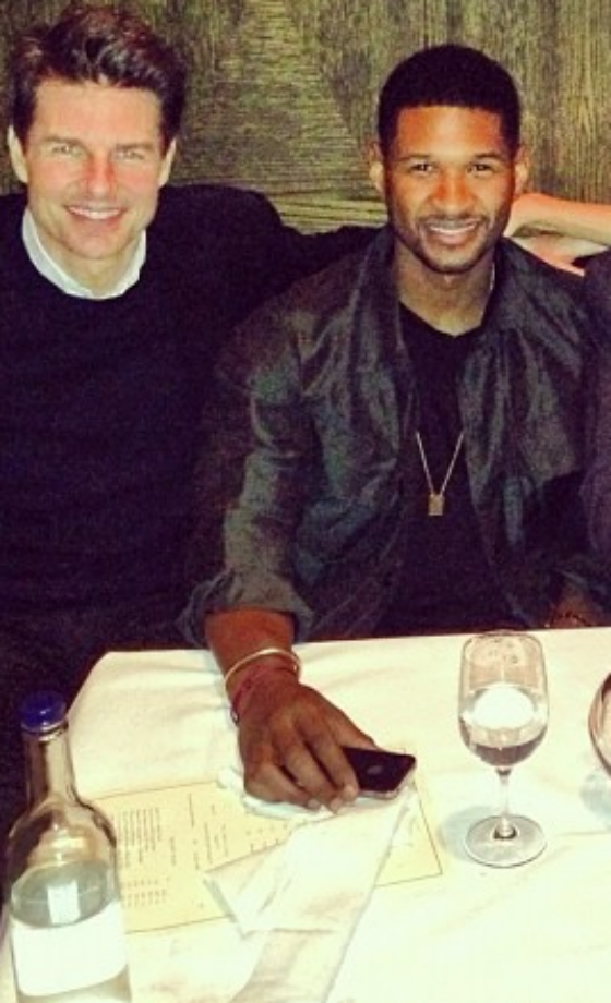 Tom Cruise And Usher (@usherraymondIV) Had Dinner Together, 2012