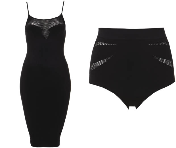 A slip dress, £18, and knickers, £10, from Topshop's new Shapewear range, available from 19th November