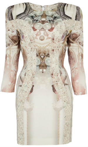 Topshop Limited Edition Printed Panel Shift Dress, £180