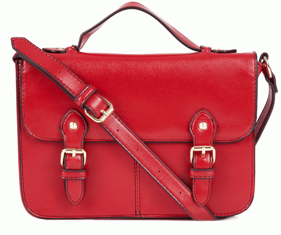 Add a pop of colour to any oufit with Topshop's bright red satchel