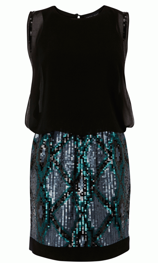 LOOK Loves: Warehouse's sequin skirt dress
