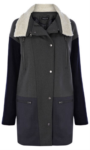 Warehouse Colour Block Parka, £95