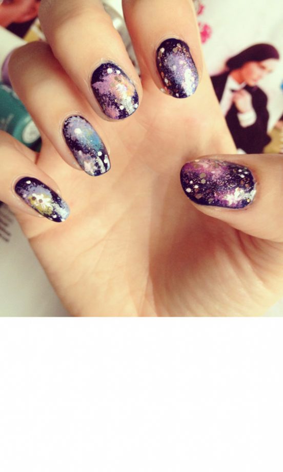 Nail Art: Galaxy Print
