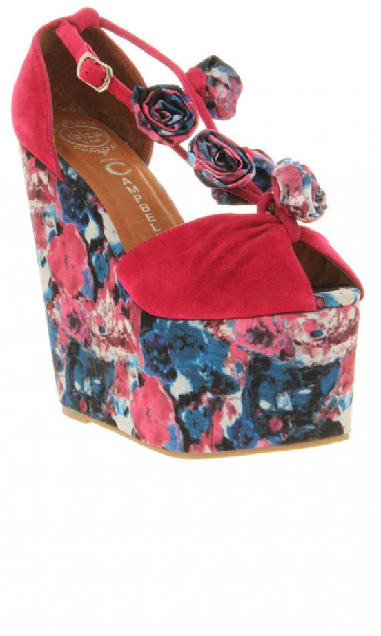 Jeffrey Campbell For Office Rose Print Wedges, £130