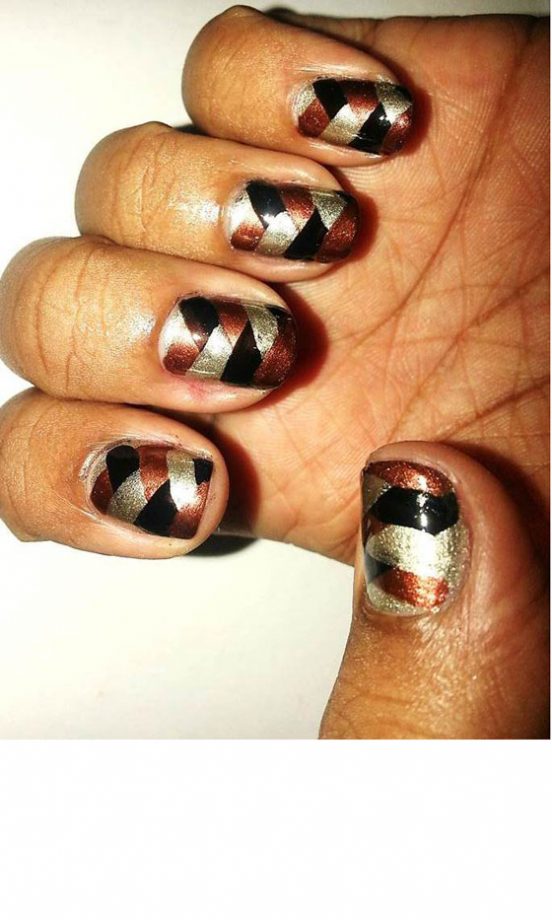 Nail Art: Braided Metallics
