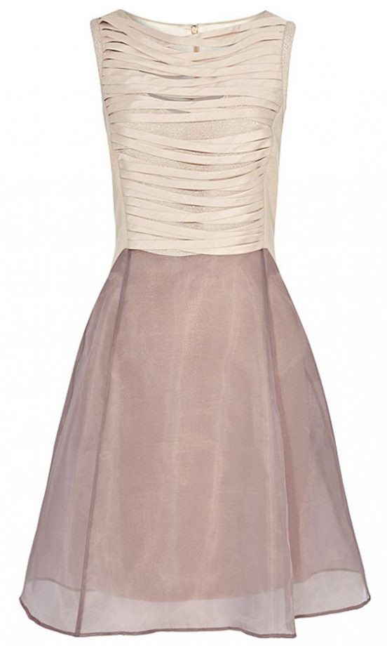 Reiss Nude Double Skirt Dress, £189
