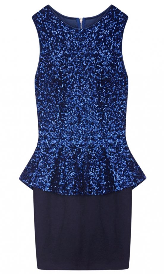 Glamorous At Bank Sequin Peplum Dress, £40