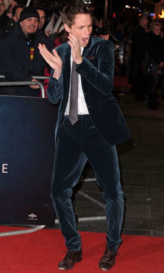 Eddie Redmayne At The World Premiere Of Les Miserables, 2012
