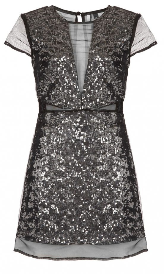 Topshop Limited Edition Sequin Organza Shift Dress, £150