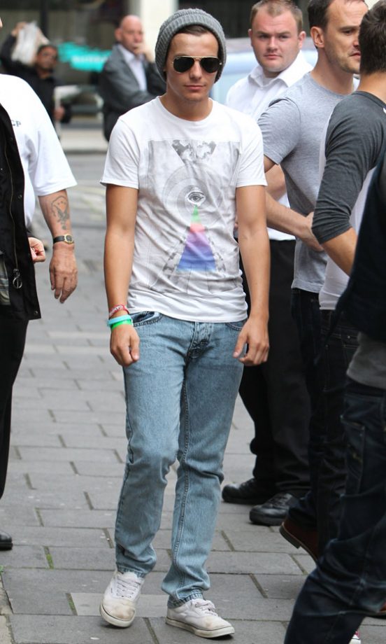 One direction's Louis Tomlinson Out In London, 2012