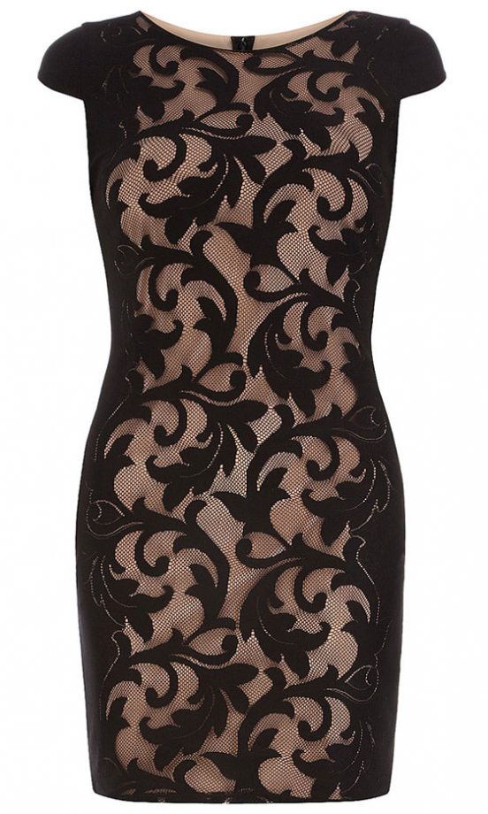 Dorothy Perkins Black And Lace Tube Dress, £42