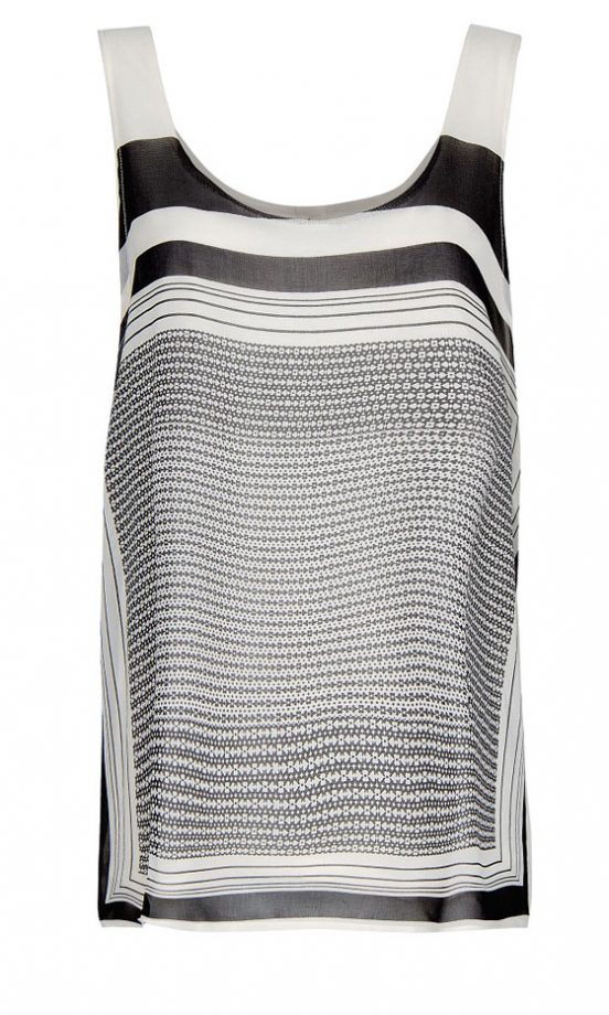 Mango Sheer Monochrome Blouse, £29.99