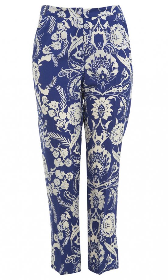 Miss Selfridge Blue China Print Trousers, £37