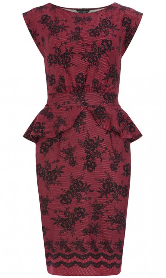 Dorothy Perkins Pink Lace Ponte Dress, £25