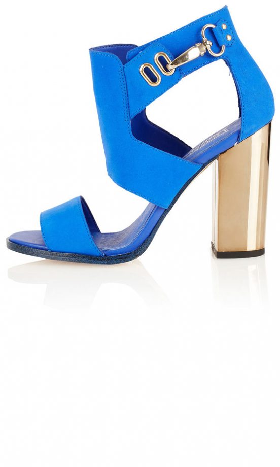 Topshop Blue Strap Heels, £60