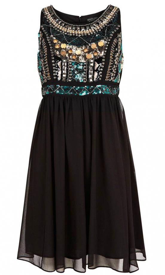 Warehouse Embellished Bodice Dress, £135