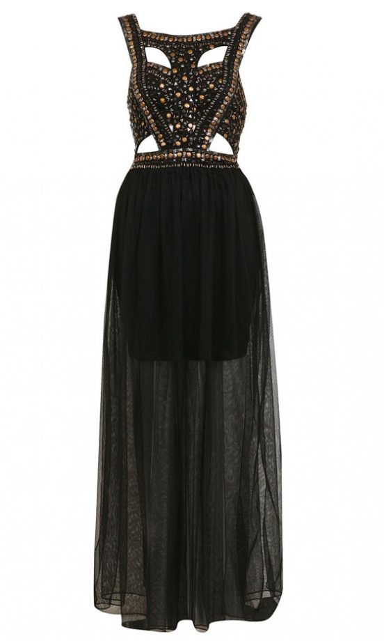 Miss Selfridge Stud Sequin Maxi Dress, £75