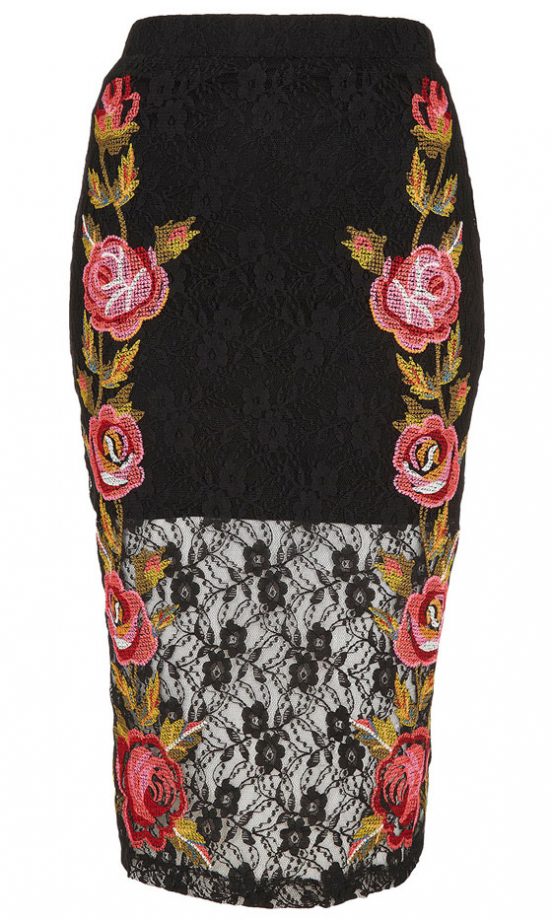 Topshop Lace Tube Skirt, £40
