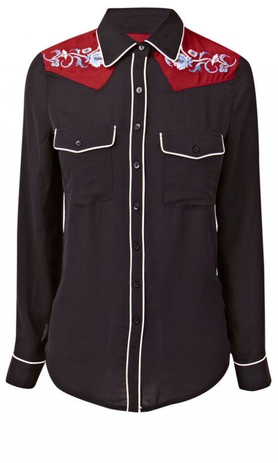 Fashion Union Black Western Shirt, £35