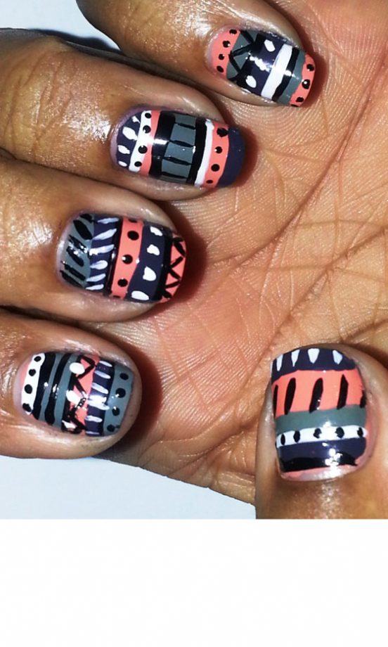Nail Art: Tribal Print