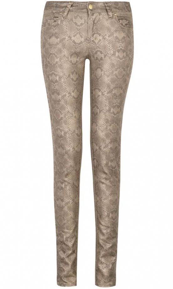 Primark AW12 Metallic Snake Print Skinny Jeans