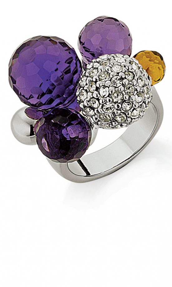 Argos Purple Cluster Ring, £4.99